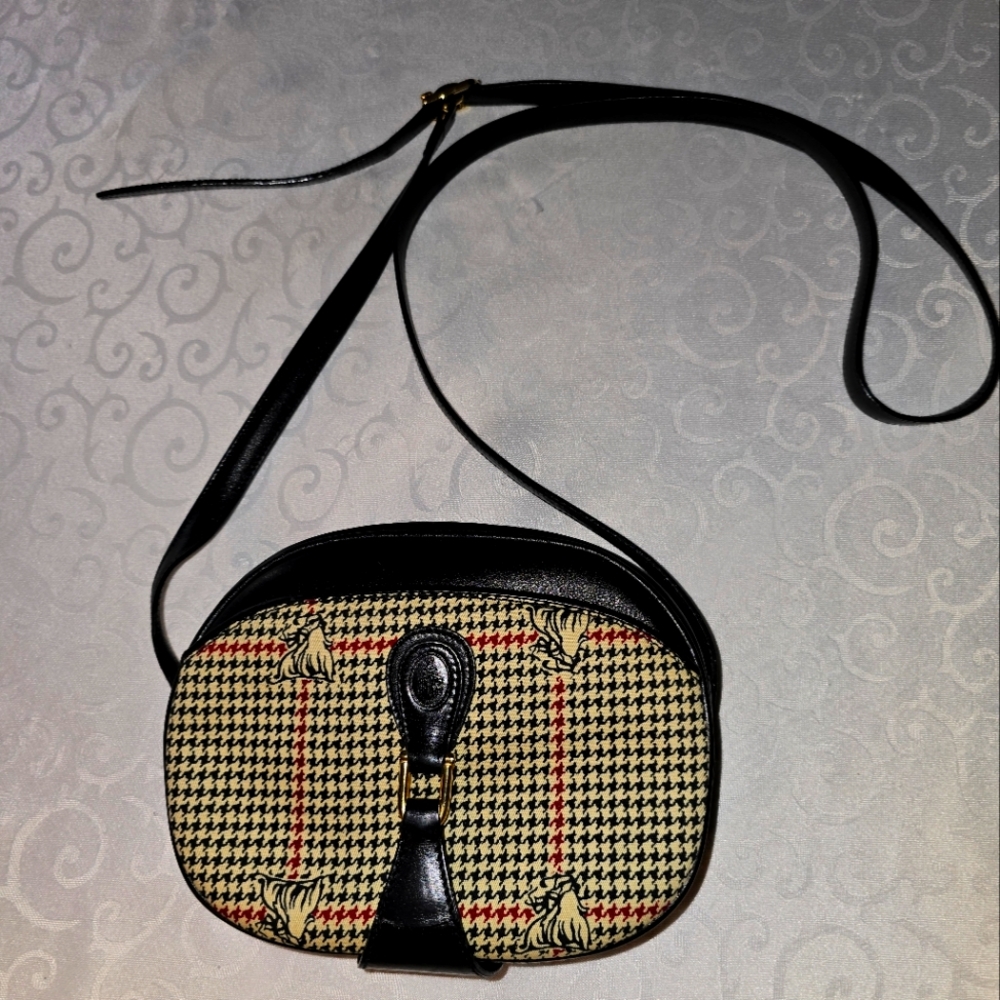 Vintage Mark Cross Houndstooth bag